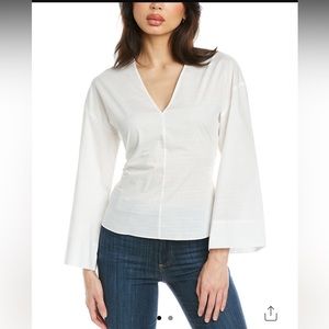 Vince Double V-Neck Top. Size S. NWT.